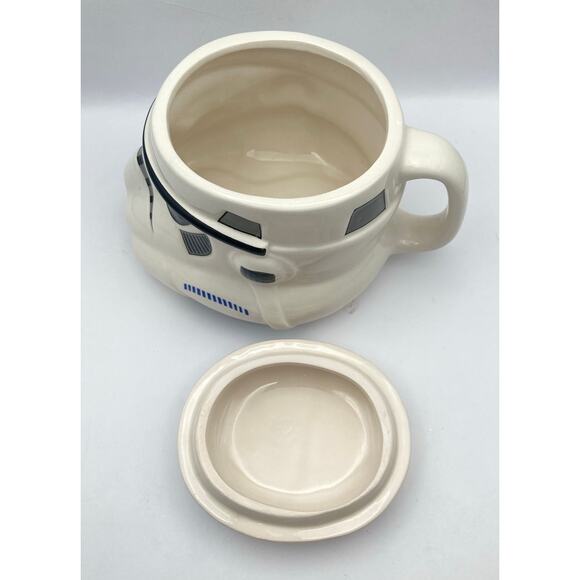 VTG 90's Star Wars Storm Trooper Mug Cup with Lid Coffee Tea - Picture 5 of 10